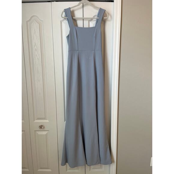 SHOW ME YOUR MUMU Paris Gown Steel Blue Stretch Sz M - Picture 2 of 7